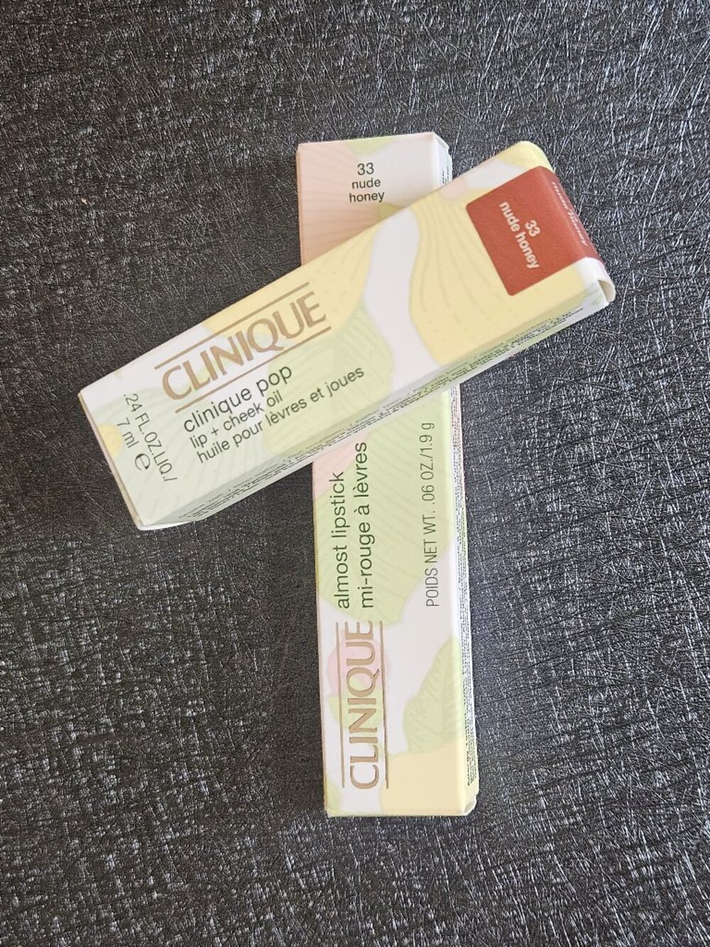 Clinique Lipstick & Cheek Oil Duo in Nude Honey